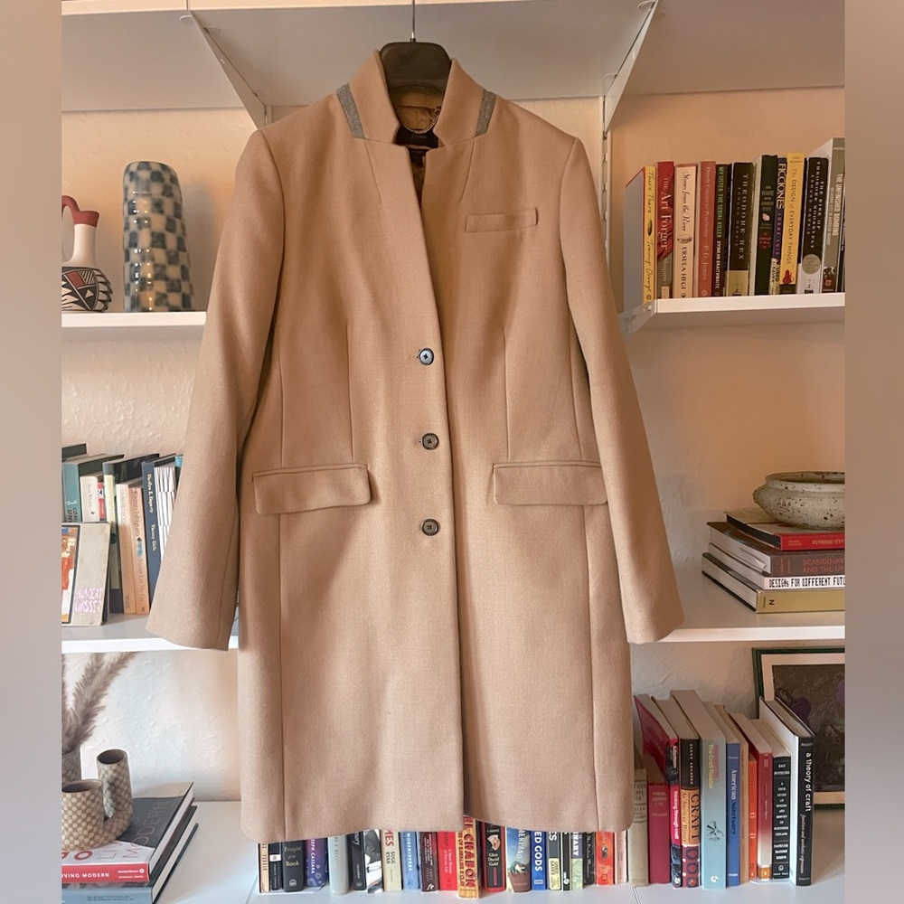 J. Crew Regent Topcoat in camel, 100% wool